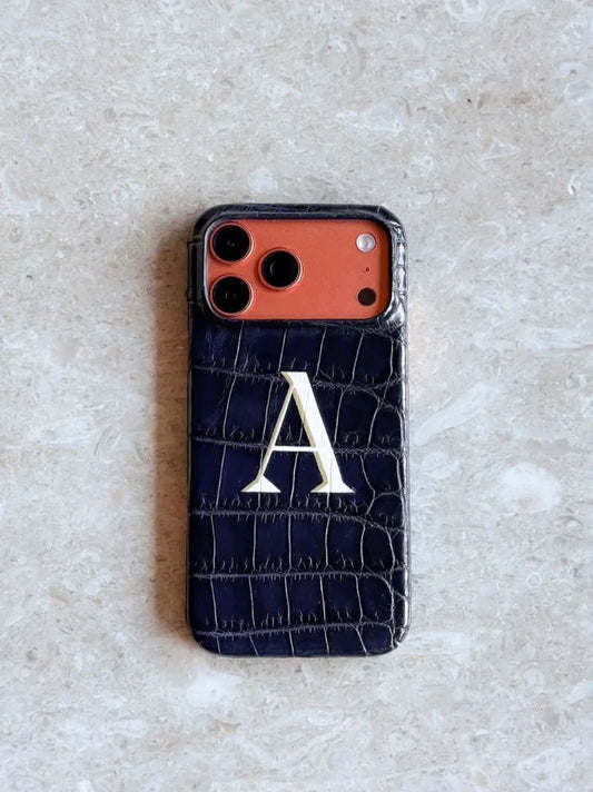 Storm Blue Ostrich iPhone Case