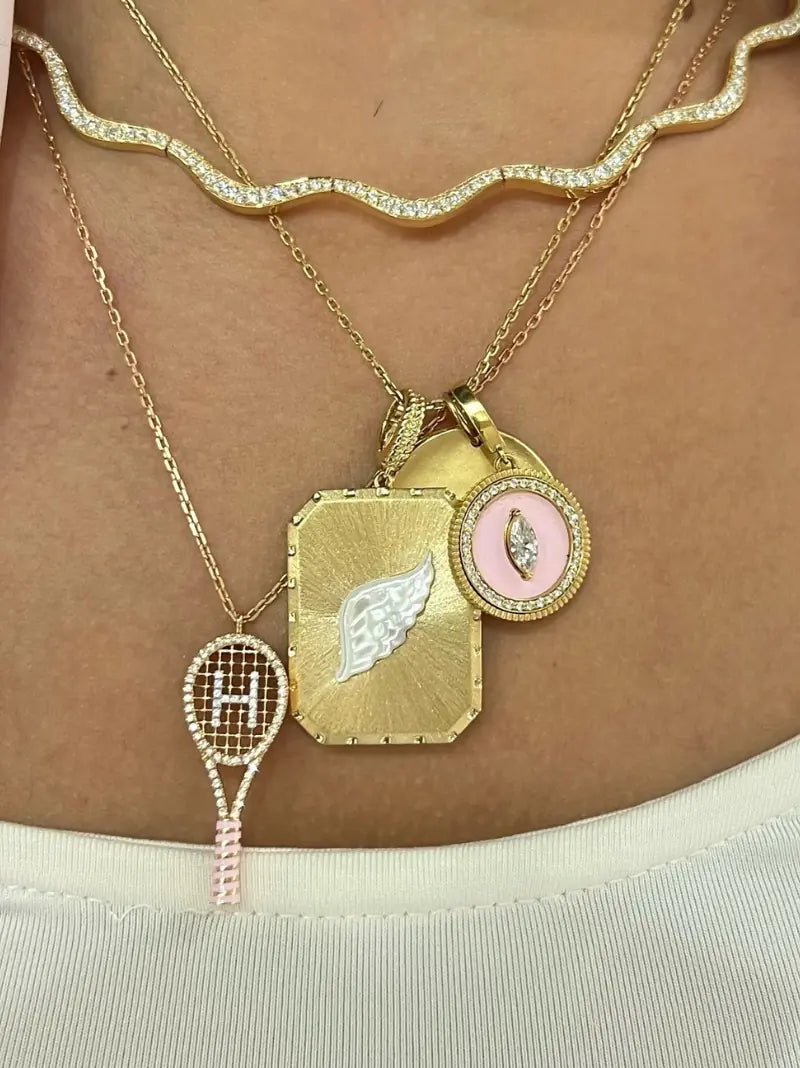 Angel Wing Gold Cut-Out Charm