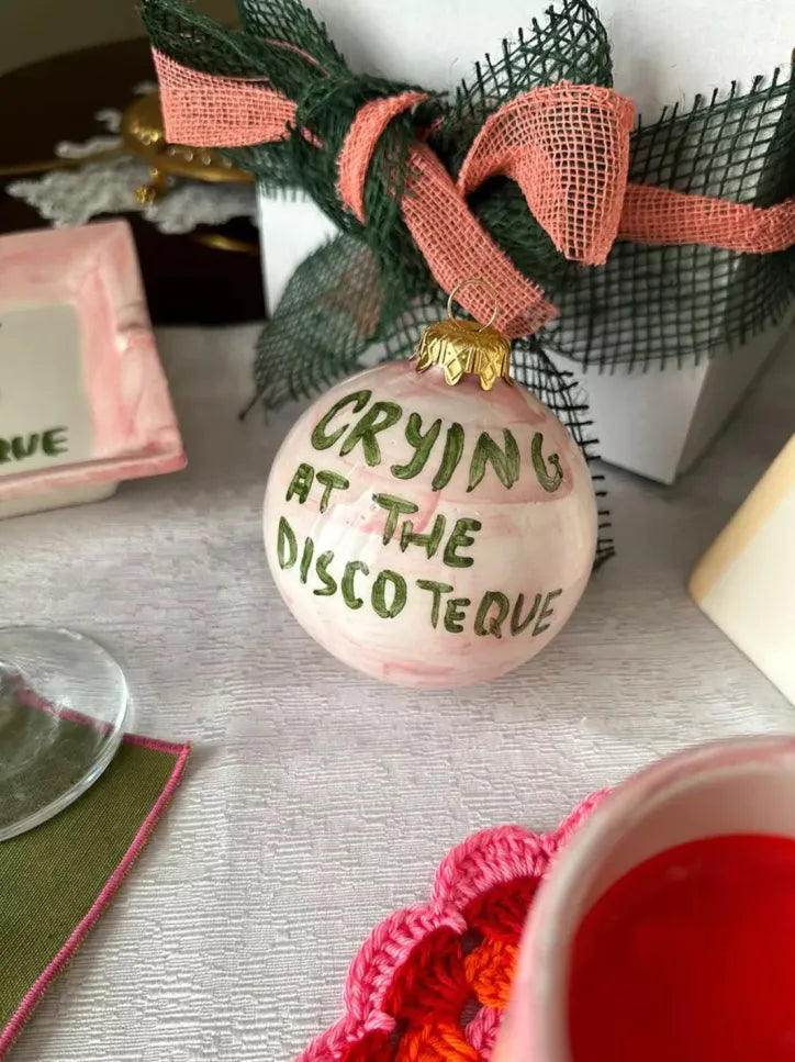 Crying At The Discoteque Christmas Ornament