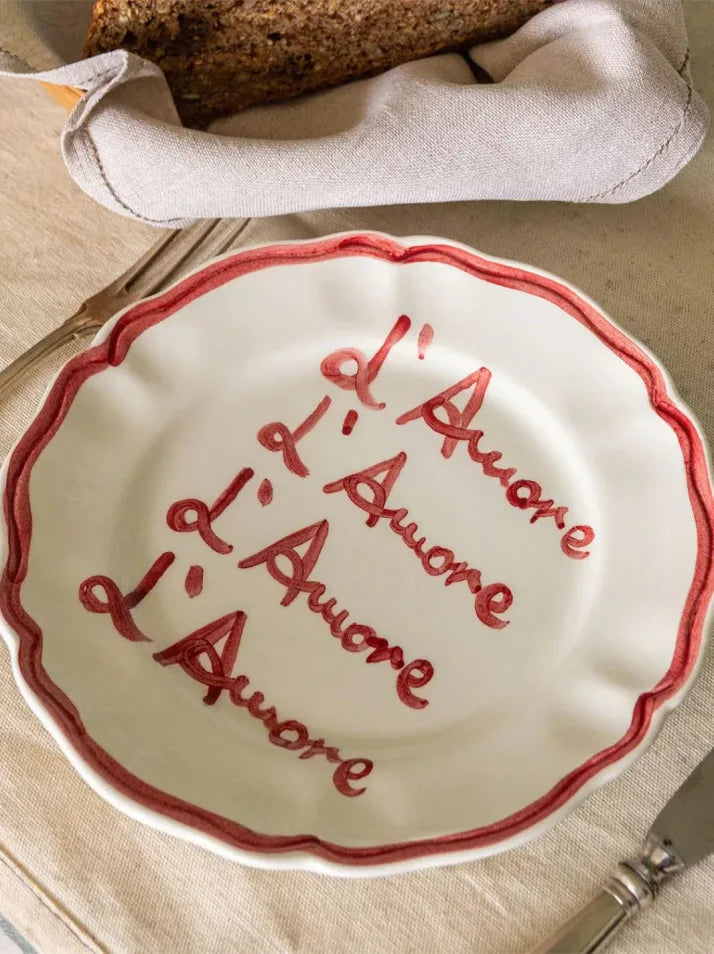 L'amore Plate Set of 4