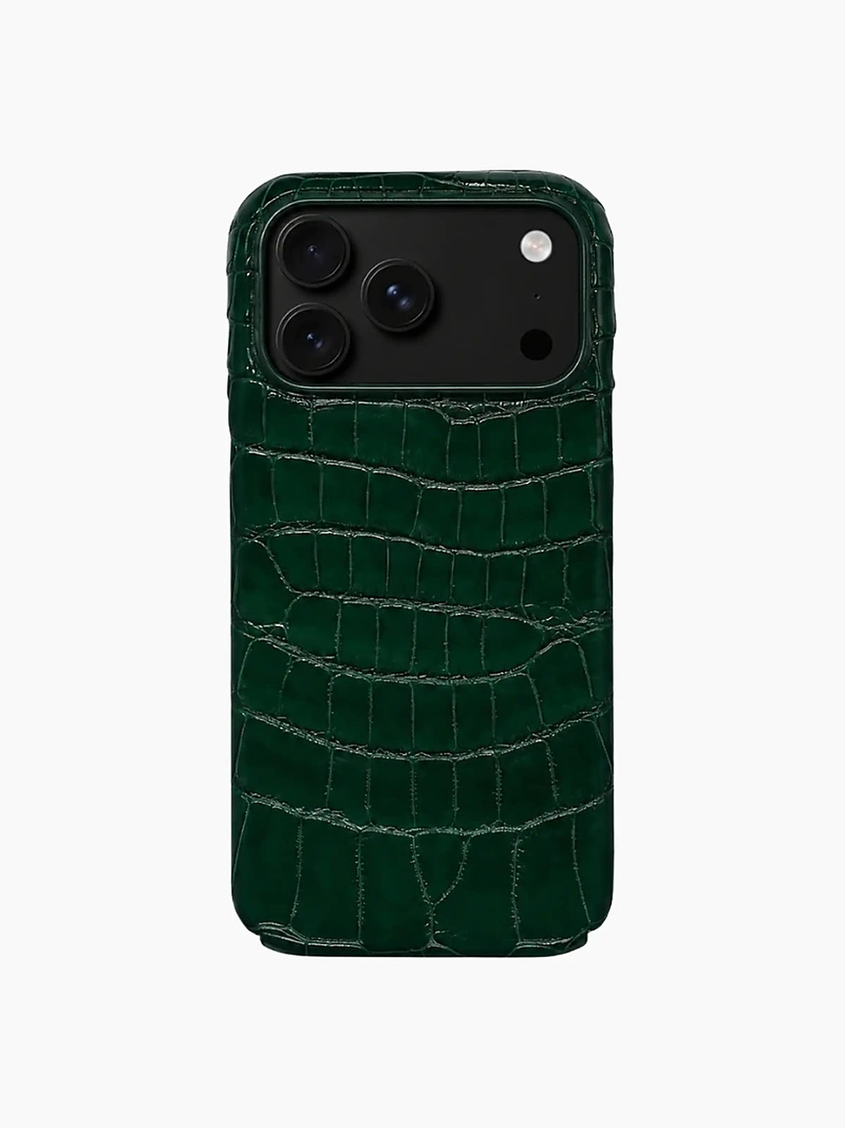 Forest Green Crocodile iPhone Case