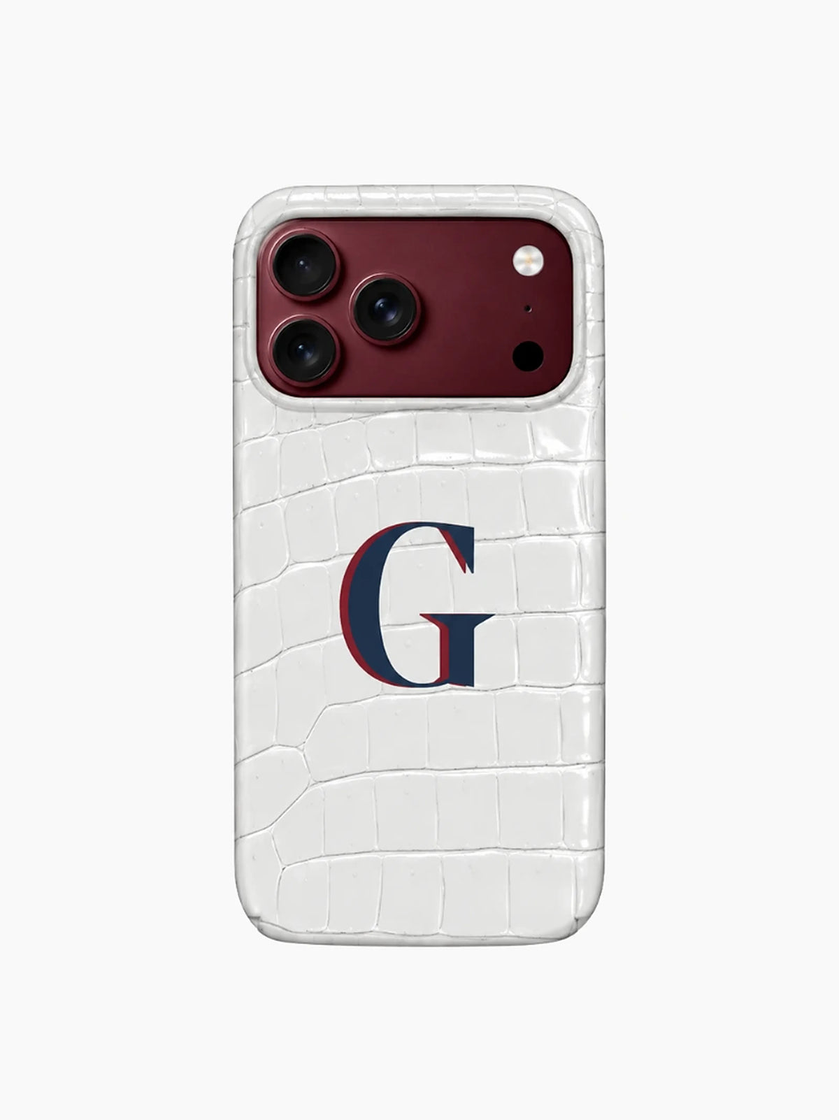 White Crocodile iPhone Case