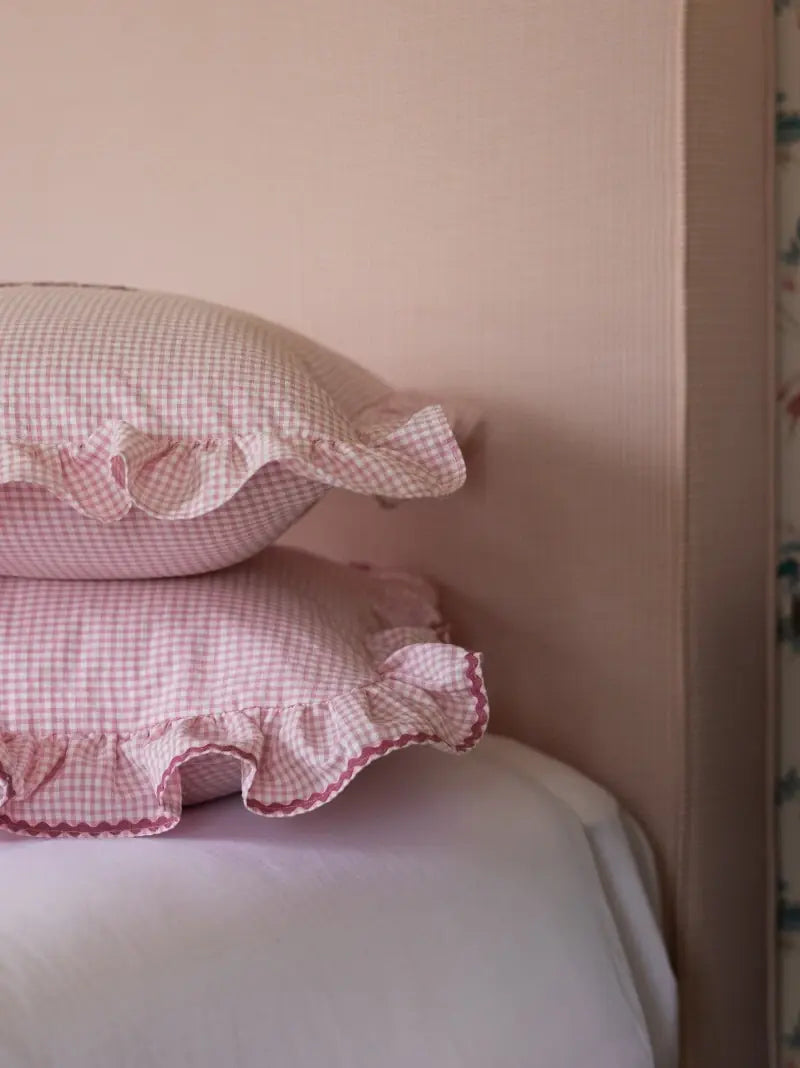 Personalised Ruffle Baby Cushion Cover