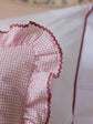 Personalised Ruffle Baby Cushion Cover