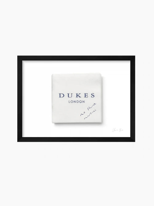 Napkin at Dukes i Art Print