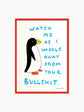 Waddle Away Art Print