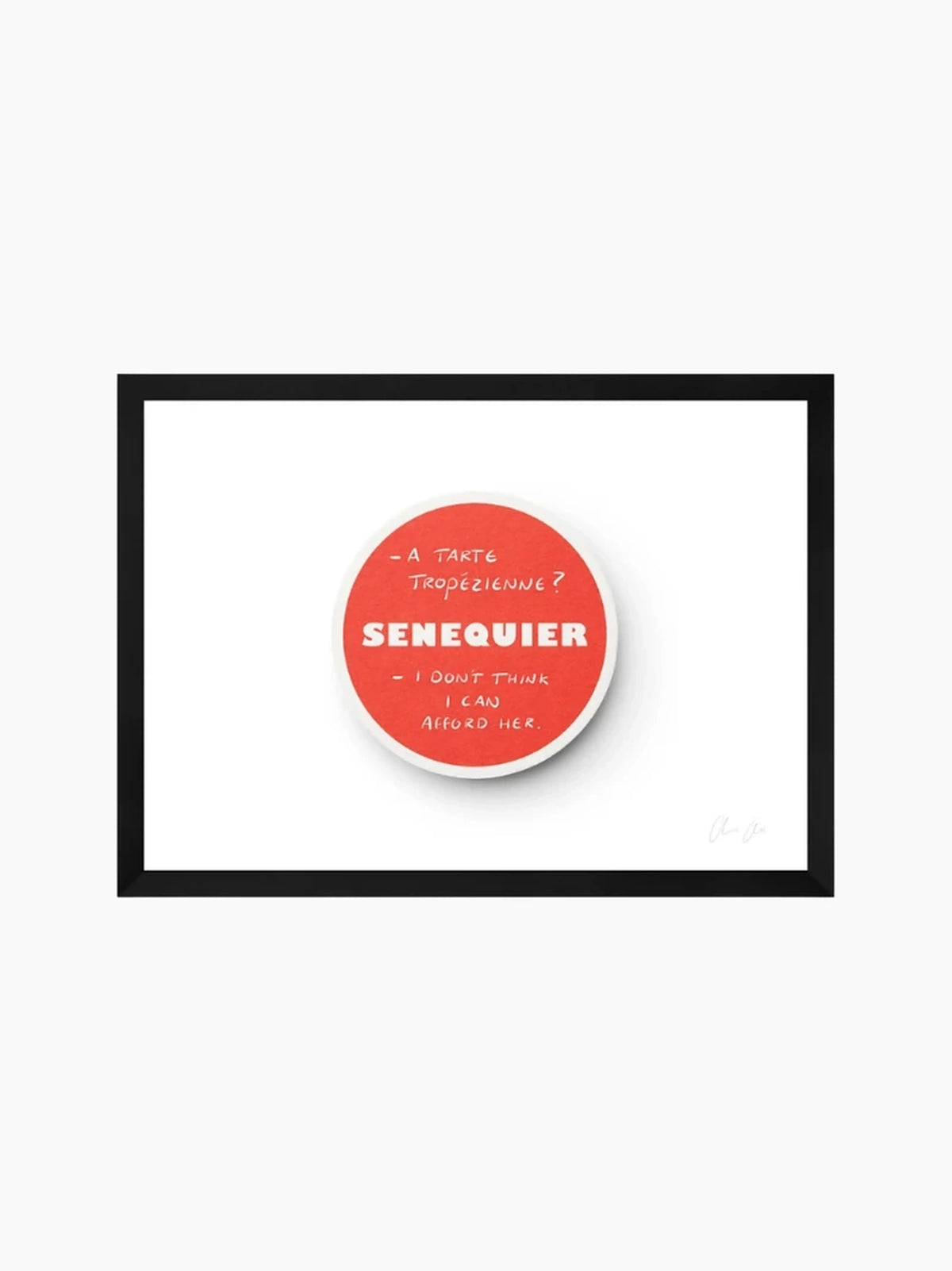 Coaster at Senequier i Art Print