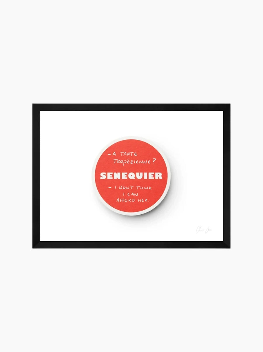 Coaster at Senequier i Art Print