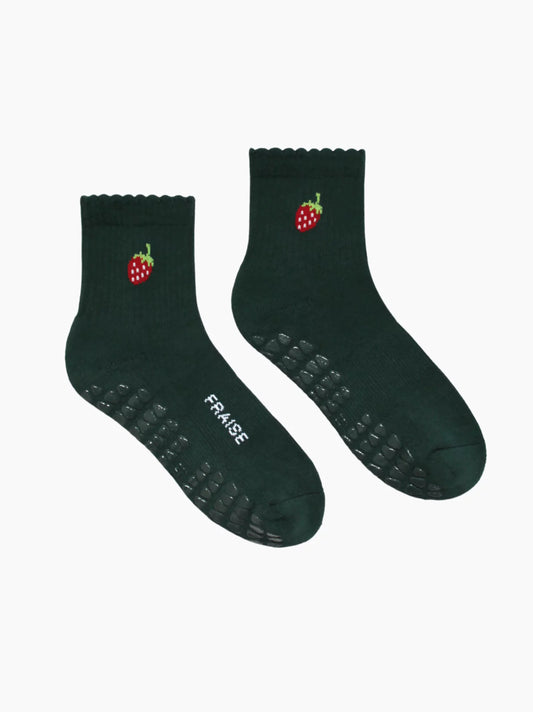 Strawberry Ankle Pilates Socks