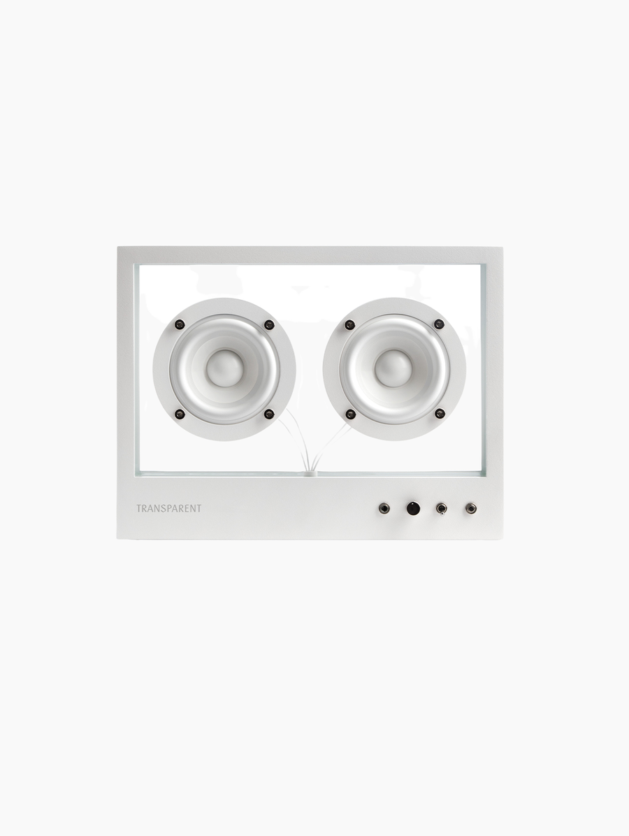 White Small Transparent Speaker