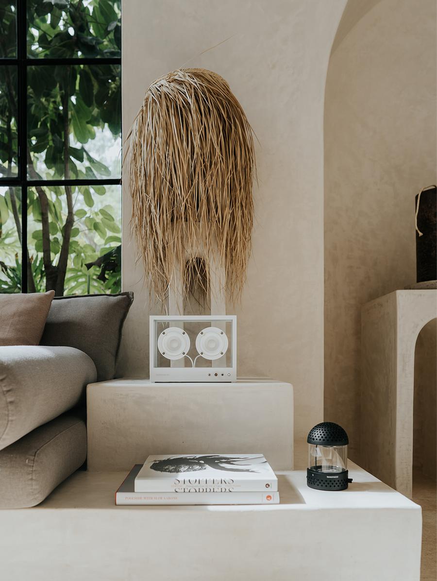 White Small Transparent Speaker