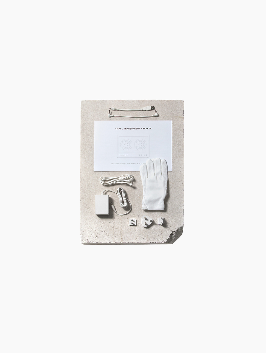 White Small Transparent Speaker
