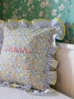 Personalised Ruffle Baby Cushion Cover