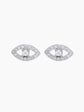 Gold Diamond Eye Earrings