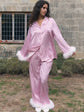 Silk Ever After Feather Pyjama Set