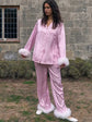 Silk Ever After Feather Pyjama Set
