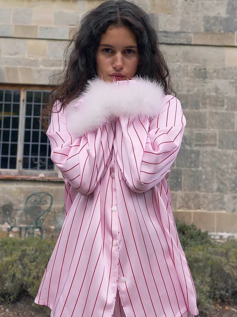 Silk Ever After Feather Pyjama Set
