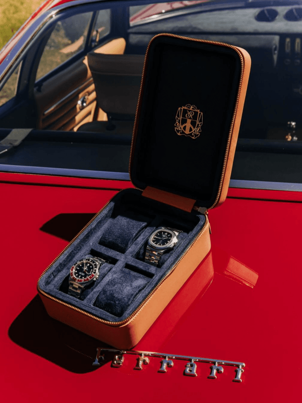 Leather Watch Zip Case