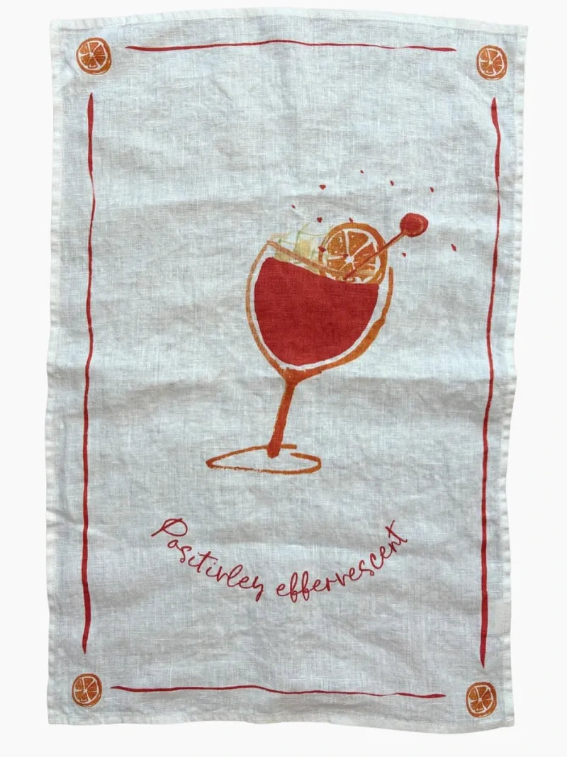 Negroni Slightly Bitter Tea Towel