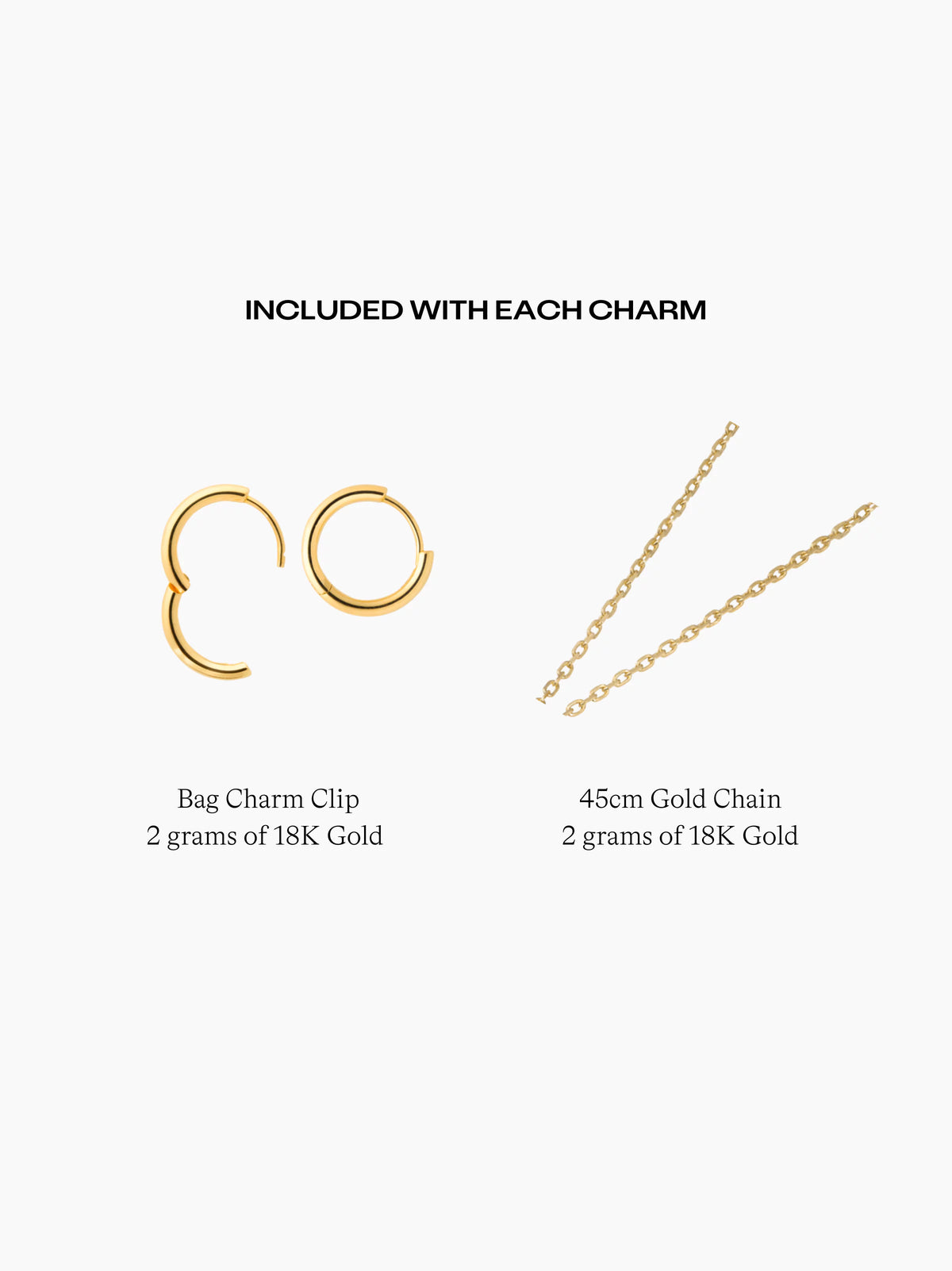 Cherry Gold Rectangle Charm
