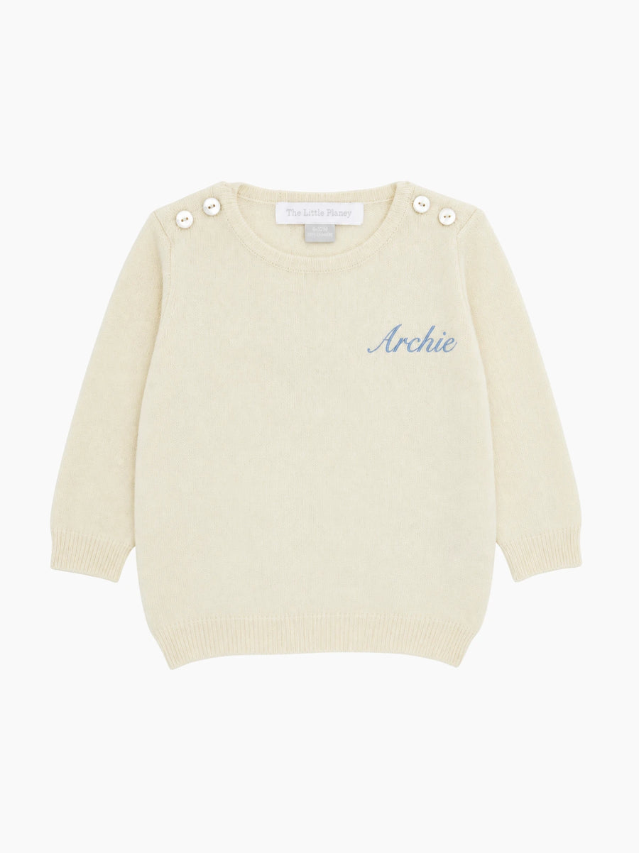Personalised Cashmere Baby Jumper