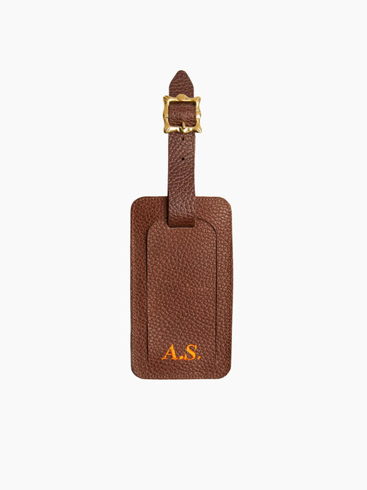 Personalised Leather Luggage Tag