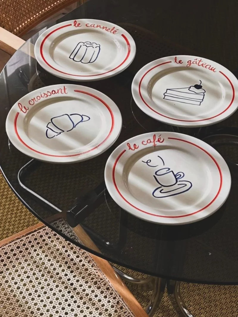 Le Cafe Plate Set of 4