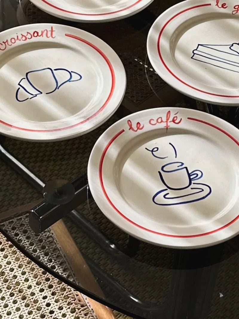 Le Cafe Ceramic Plate Set of 4 | The Go-To