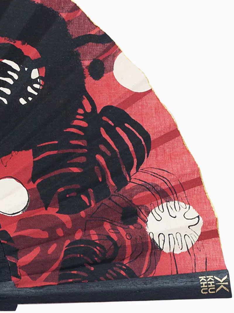 Asian Panther Hand Fan