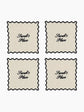 Personalised Square Cocktail Napkins Set