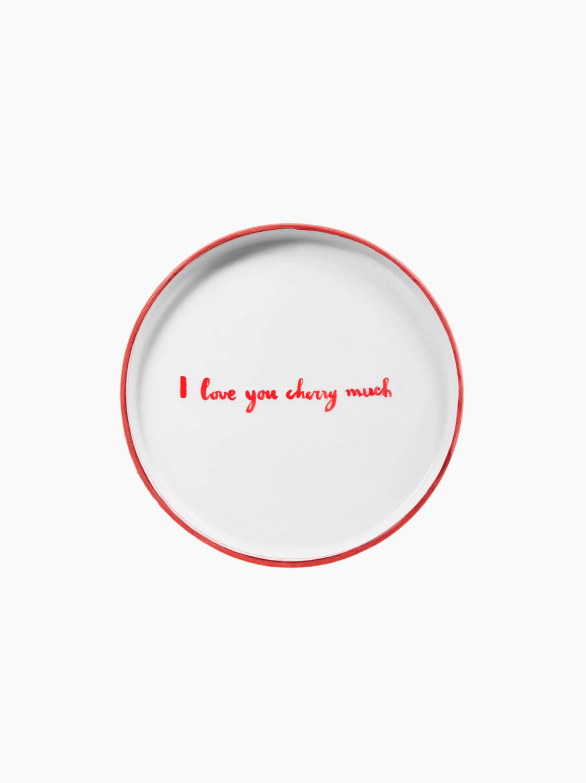 I Love You Cherry Much Dessert Plate