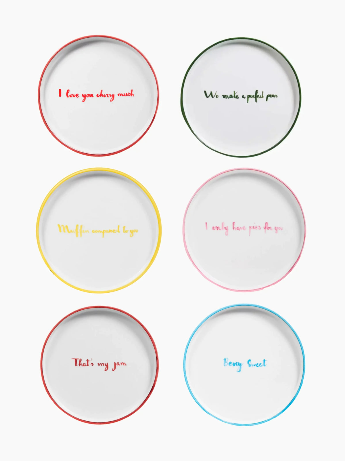 Quote Dessert Plate Set of 6