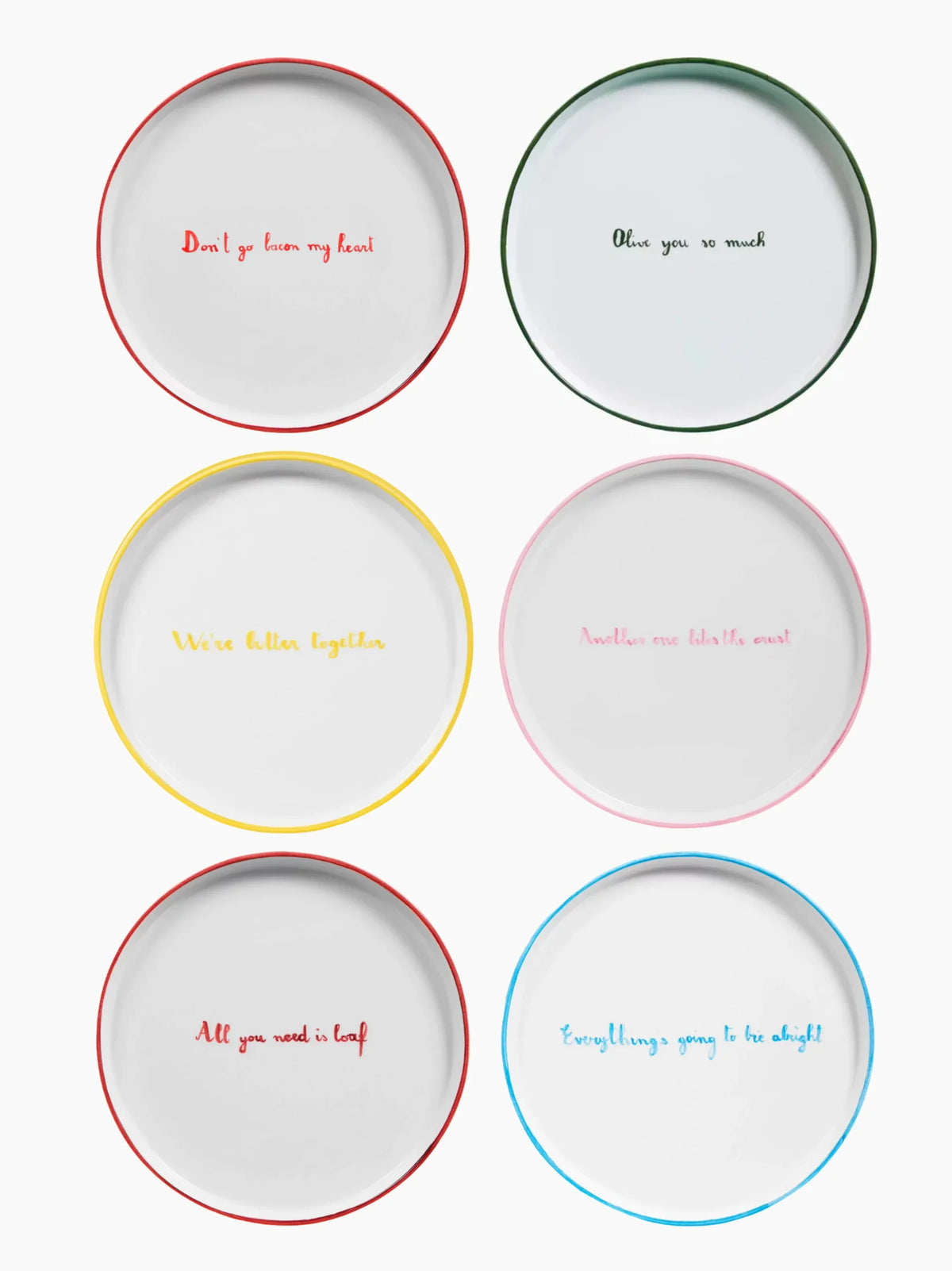 Quote Dinner Plate Set of 6