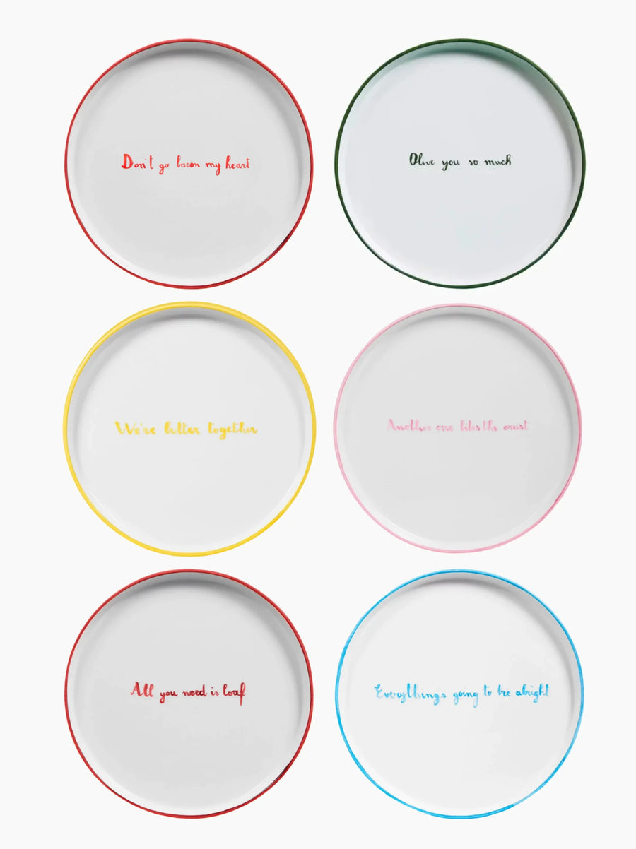 Quote Dinner Plate Set of 6