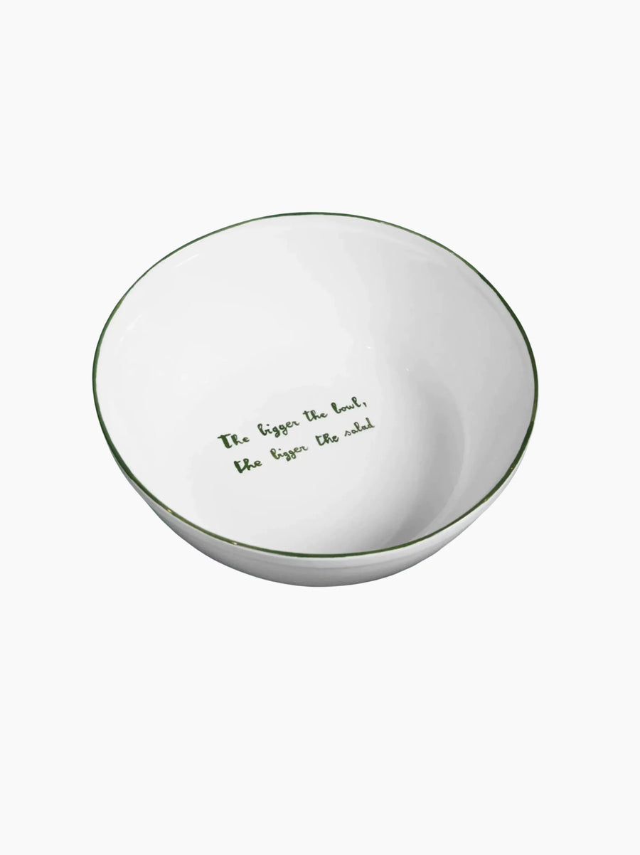 The Bigger The Bowl The Bigger The Salad Salad Bowl