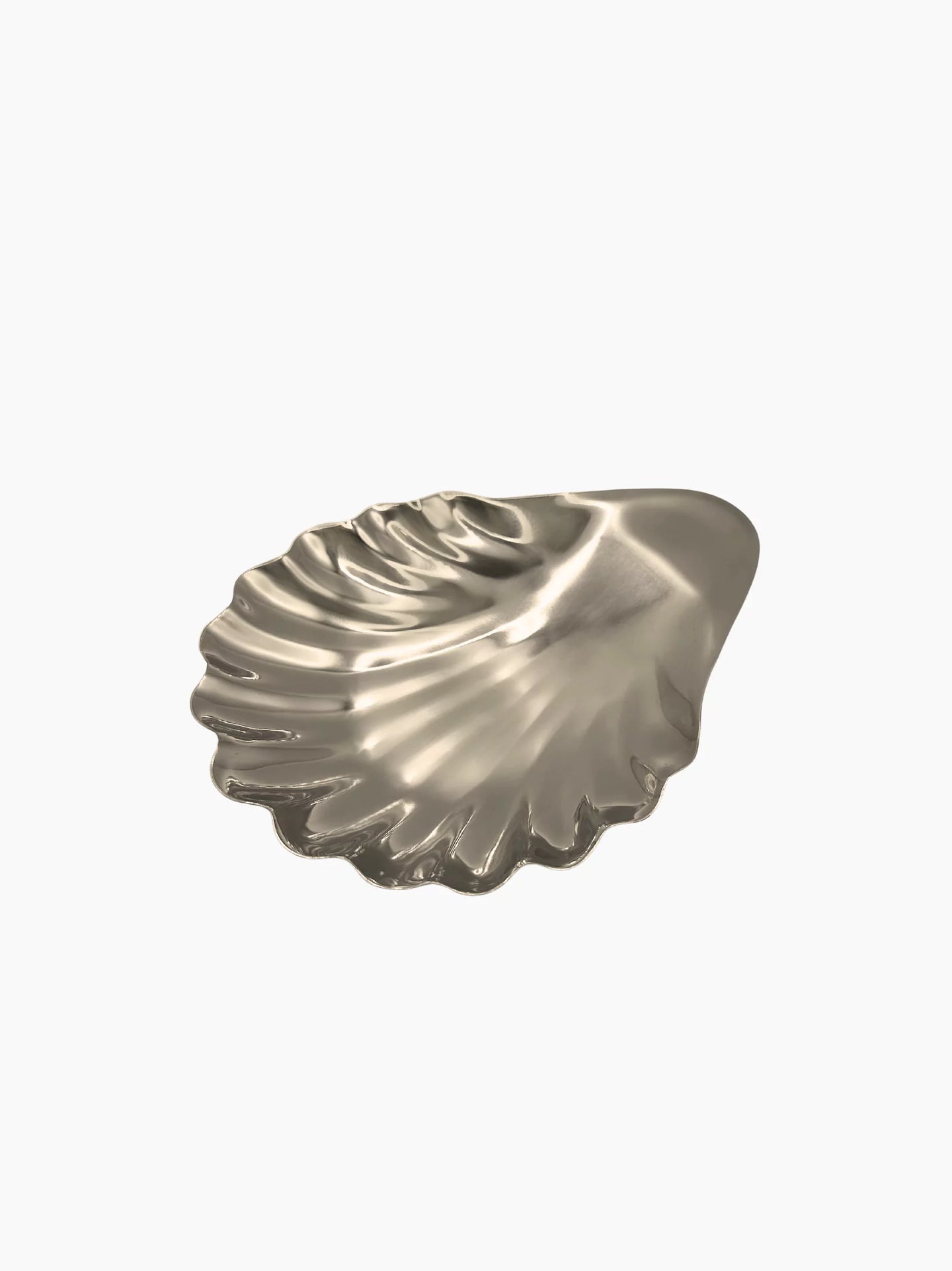 Silver-Plated Shell Tray