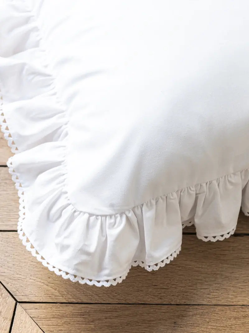 Personalised Ruffle Baby Cushion Cover