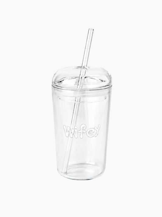 Wifey Glass Tumbler