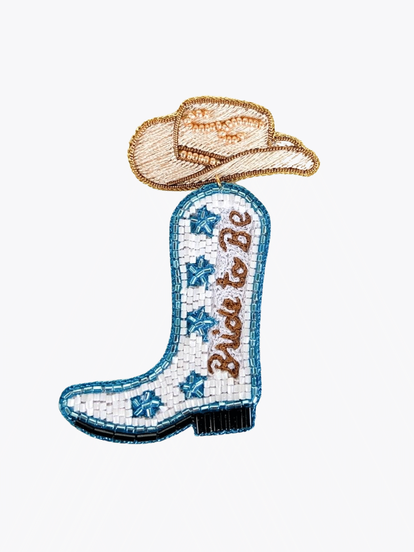 Bride To Be Boot Earrings