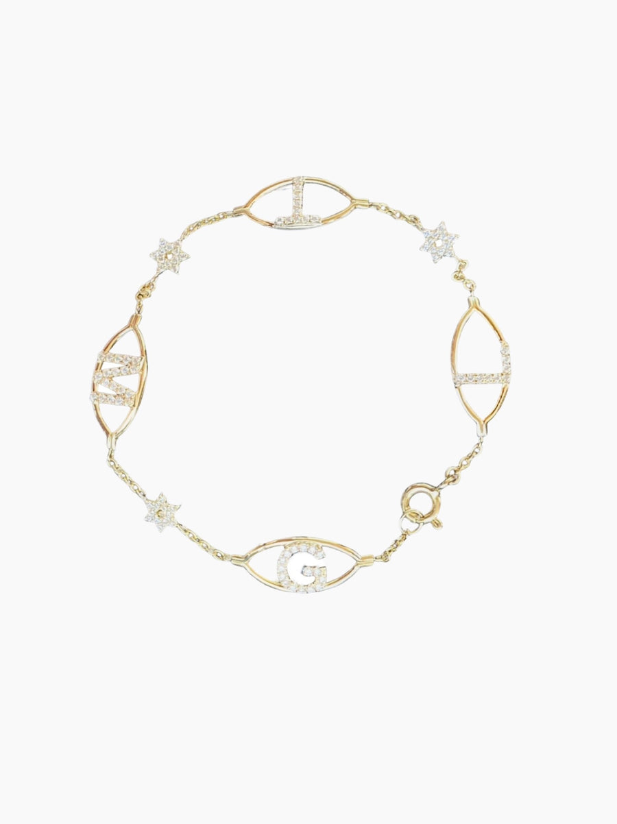 Personalised Multi-Letter Bracelet