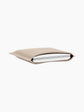 Beige Leather Compact Case