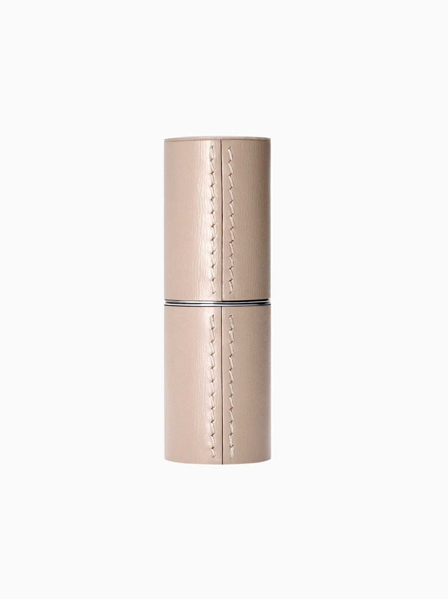 Beige Leather Lipstick Case