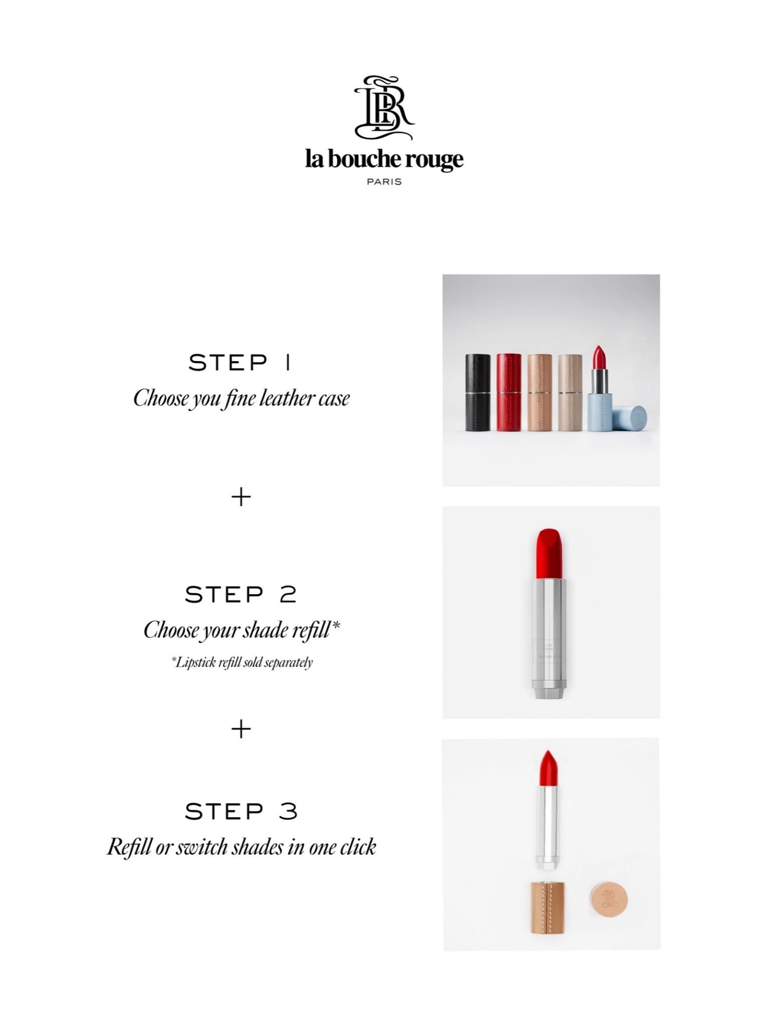 Beige Leather Lipstick Case