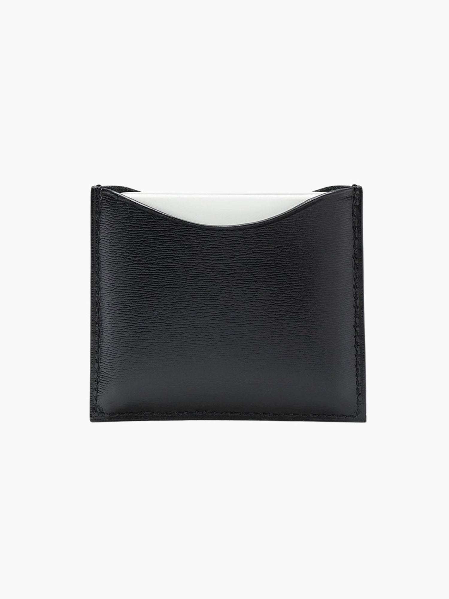 Black Leather Compact Case