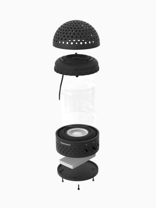 Black Light Transparent Speaker | The Go-To