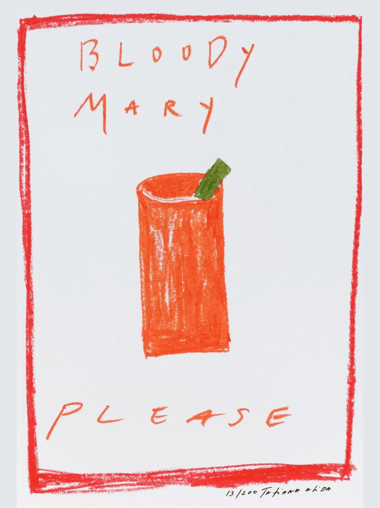 Bloody Mary Please Framed Print
