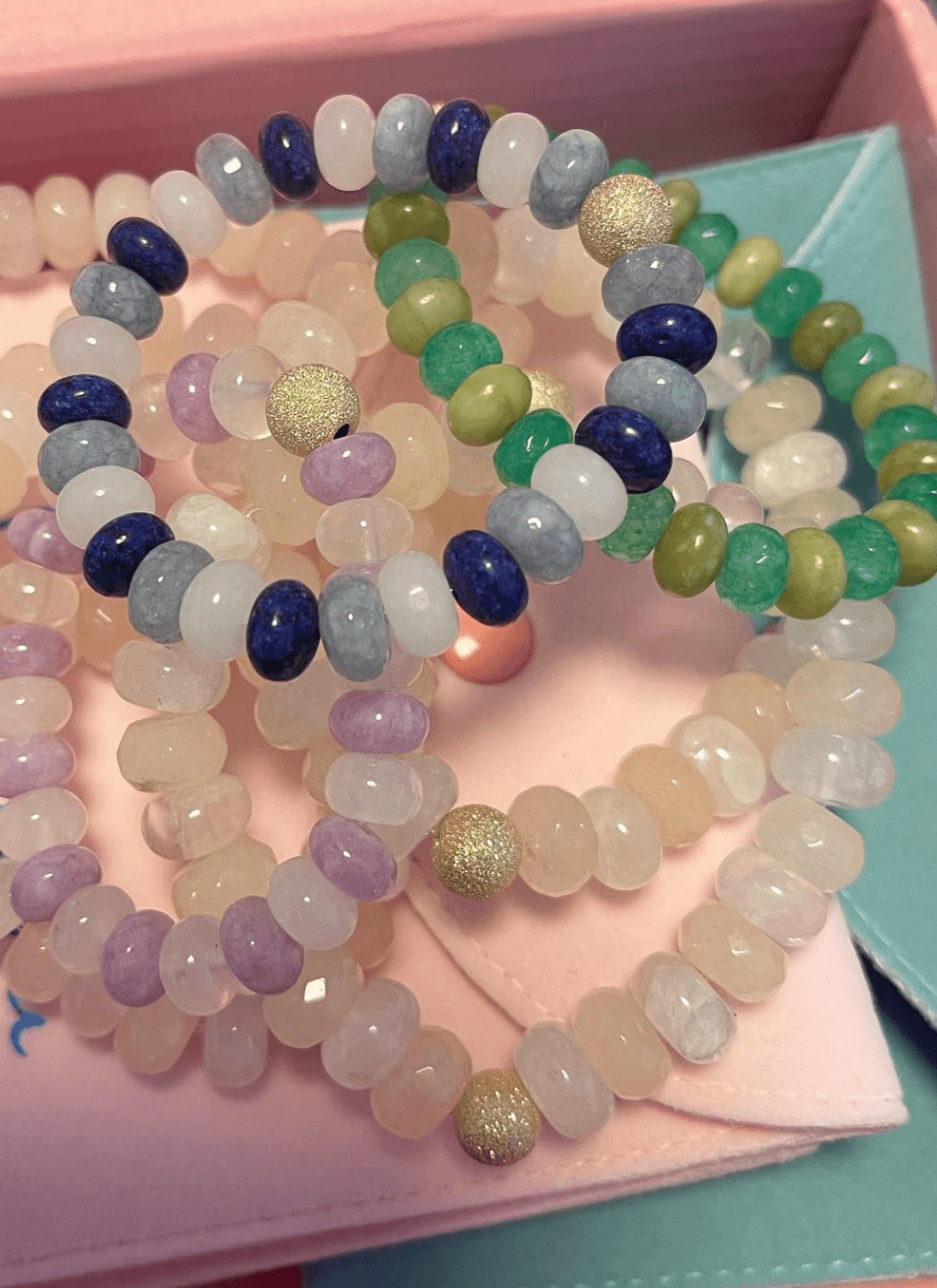 Blue Beaded Bracelet