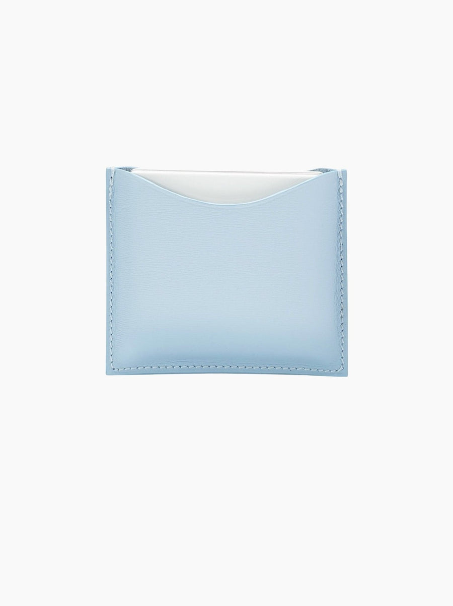 Blue Leather Compact Case