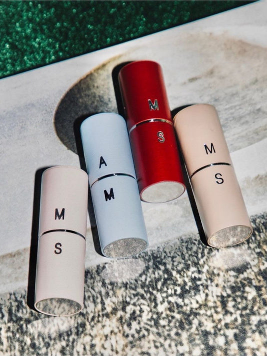 Blue Leather Lipstick Case