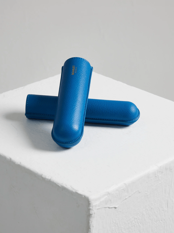 Blue Single Cigar Case